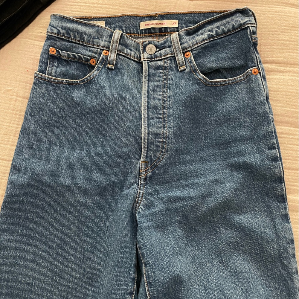 Levi’s Ribcage Straight Jeans Size 27 - Picture 4 of 9